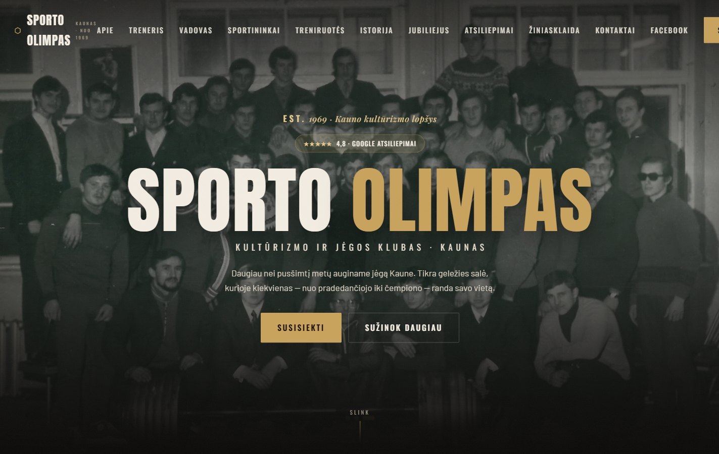 Sporto Olimpas svetainė